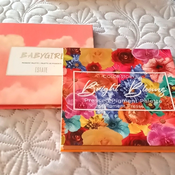 Color Story Makeup Set Of Two Pallets One Eyeshadows One Blushes Highlighter Poshmark